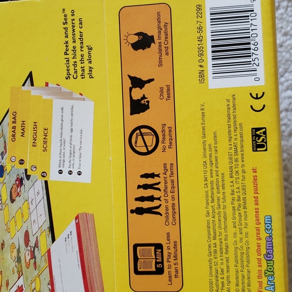 Brain Quest board game in cute bus storage box. Rare find. Grades 1 - 6 - Picture 6 of 6